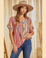 Multicolor Stripe Top-Shirts & Tops-Andree by Unit-Small-taninitrio