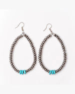 Turquoise Teardrop Earrings-Earrings-West & Co-taninitrio