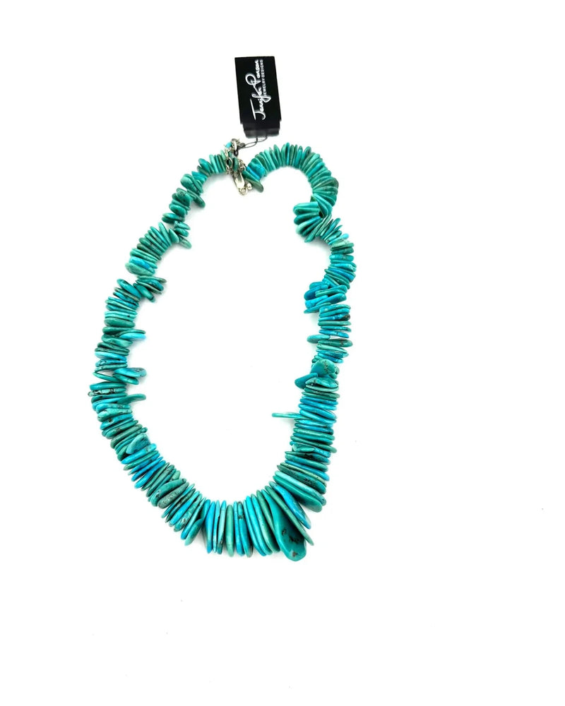 Turquoise Teardrop Stack Necklace-Necklaces-Jennifer Ponson-taninitrio