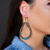 Turquoise Teardrop Earrings-Earrings-West & Co-taninitrio