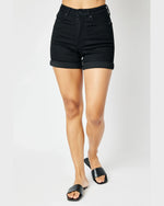 HW Tummy Control Shorts-shorts-Judy Blue-Small-Black-taninitrio