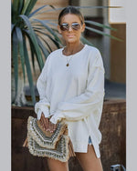 Oversized Sweatshirt-Sweatshirt-Lavender J-Small-Ivory-taninitrio