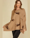 Oversized Tiger Sweater-Shirts & Tops-She+Sky-One-Size-Taupe-taninitrio