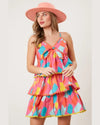 Color Splash Dress-Dresses-Peach Love California-Pink Multi-Small-taninitrio