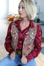 Paisley Weaved Vest-Vests-Turquoise Haven-Paisley-Small-taninitrio