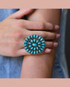 Turquoise Cluster Ring-Rings-West & Co-taninitrio