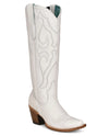 Tall White Pattern And Inlay Boot-Boots-Corral Boots-6-taninitrio