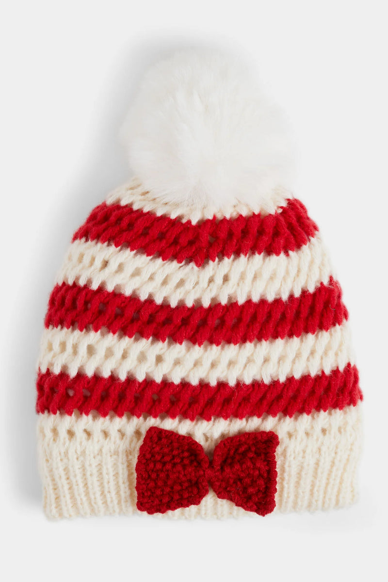 Winter Beanies-Beanies-tgbBRANDS:Coco+Carmen,Whispers-Christmas Bow-taninitrio