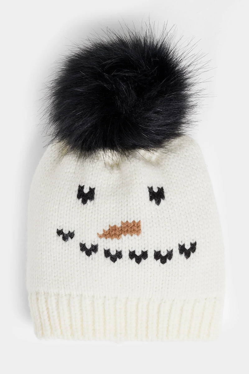 Winter Beanies-Beanies-tgbBRANDS:Coco+Carmen,Whispers-Snowman-taninitrio