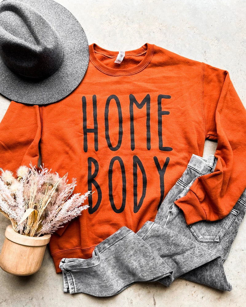 Home Body Sweatshirt-Sweatshirt-D&E Tees-Small-Orange-taninitrio